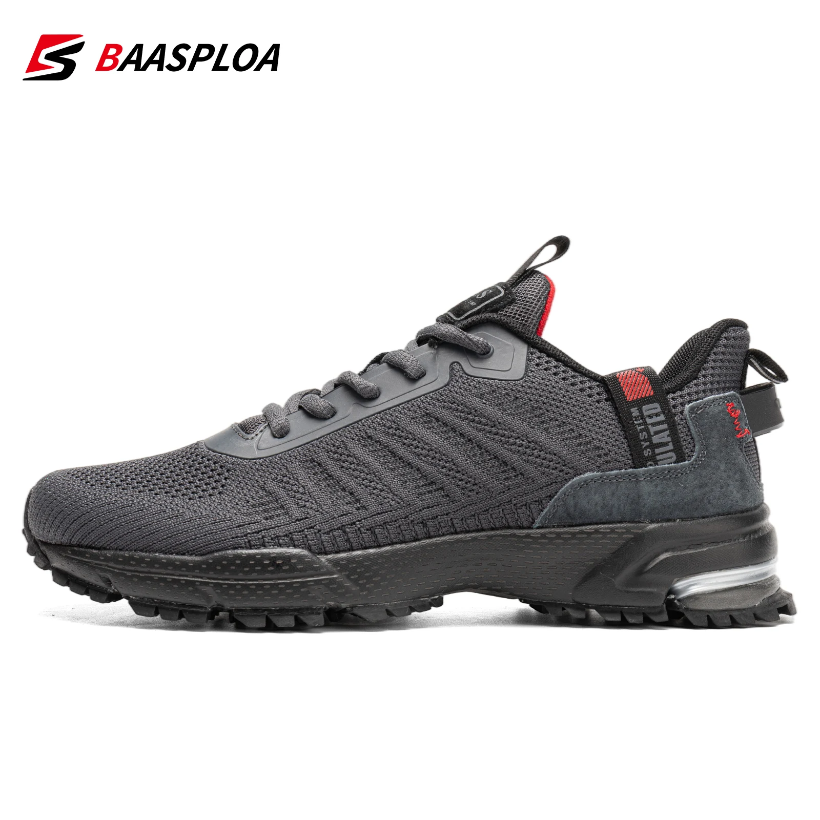 Baasploa Professional Running Shoes For Men Lightweight Men's Designer Mesh Sneakers Lace-Up Male Outdoor Sports Tennis Shoe