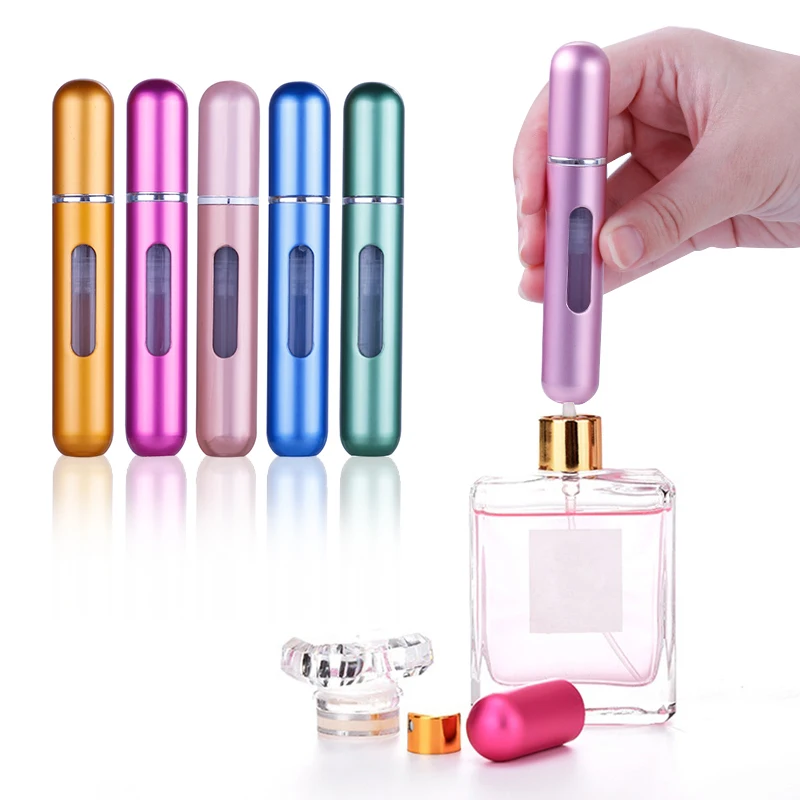 5/8ml Portable Mini Refillable Perfume Bottle with Spray Scent Pump Home Travel Empty Cosmetic Containers Spray Atomizer Bottles