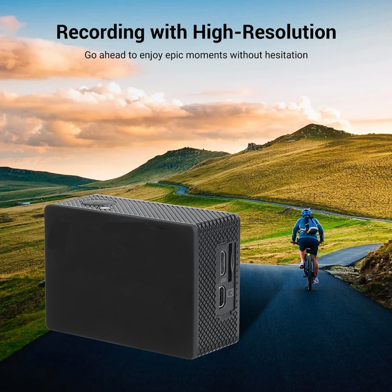 Action Camera Ultra HD 4K/30fps WiFi 2.0-inch 170D Underwater Waterproof Helmet Video Recording Cameras Sport Cam