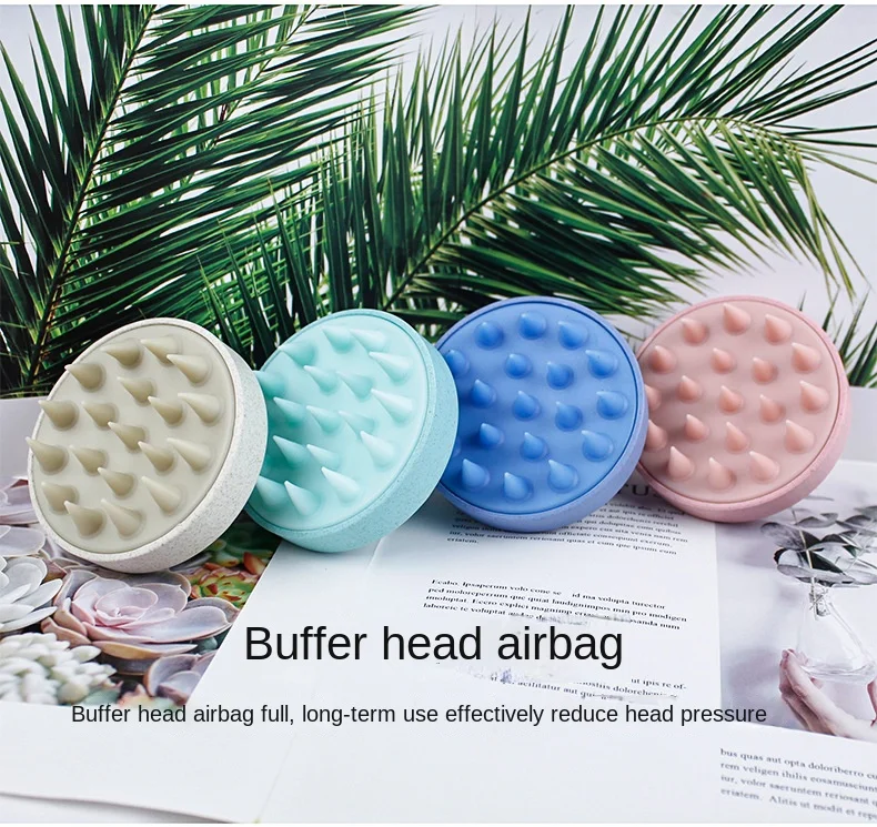 Head Cleansing and Massage Wet and Dry Scalp Massage Brush Soft Massage Cushioned Airbag Non-invasive Scalp Deep Conditioning