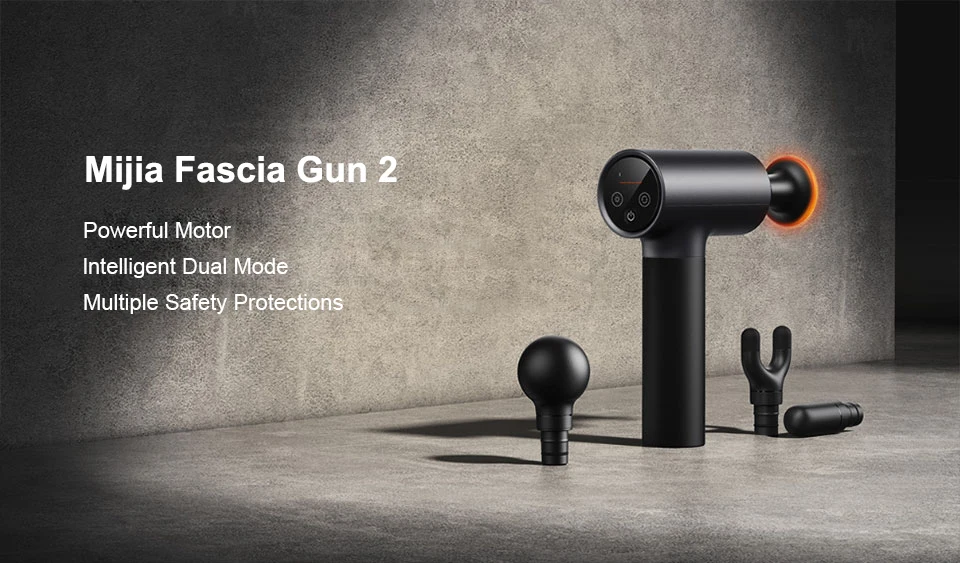 Mijia Fascia Gun 2 Dual Mode 3 Gear Hot Pack Mode Strong Power Intelligent Multiple Safety Protection Black