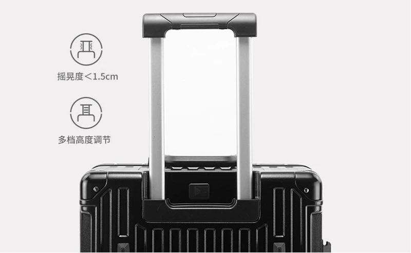 Middle Size Suitcase Multi Function Trolley Case Business Boarding Case TSA Travel Suitcase Aluminum Frame Luggage